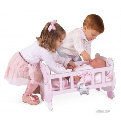 Berço Madeira Balencé de Bonecas Magic María DeCuevas Toys 55134 | DeCuevas Toys