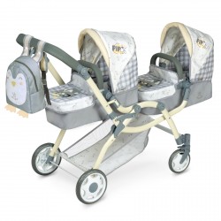 Carro de Bonecas Pipo Gemelar Grande DeCuevas Toys 80347