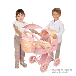 Carrinho de Bonecas Dobrável com Guarda-sol e Peluche Honey DeCuevas 85070 | DeCuevas Toys