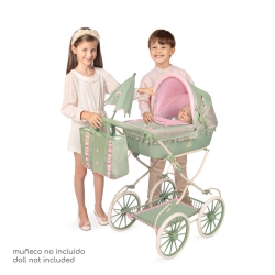 Carrinho de Bonecas Dobrável com Guiador Regulável e Sombrinha Botanic DeCuevas 81068 | DeCuevas Toys