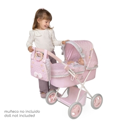 Carrinho de Bonecas Sophie Dobrável com Guarda-sol DeCuevas 85075 | DeCuevas Toys